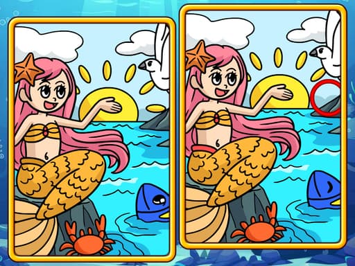 Mermaid Mysteries: Spot the Differences