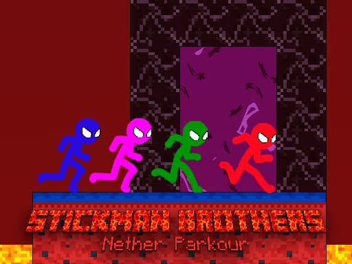 Stickman Brothers: Nether Parkour Challenge