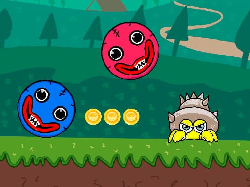 Blue and Red Ball: Forest Adventure