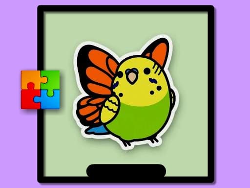 Colorful Budgie Jigsaw Fun