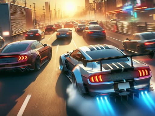 Thrilling City Race: Endless Arcade Action
