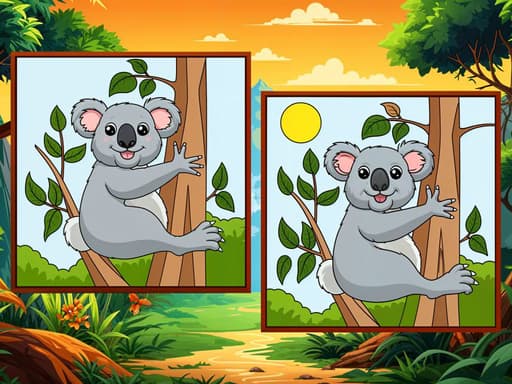 Spot the Difference: Animal Puzzle Fun