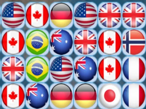 Connect Flags: Strategic Puzzle Challenge