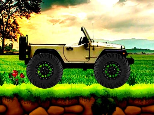Jeep Wheelie: Thrilling 2D Balance Challenge