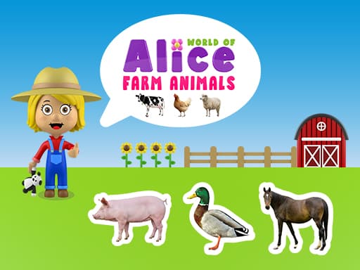 Alice's Farm Adventure: Learn with Animals