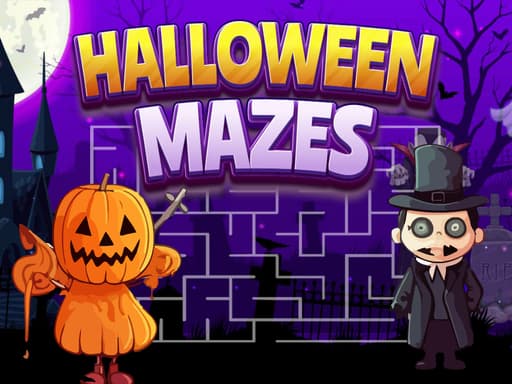 Spooky Maze Challenge: Halloween Puzzles