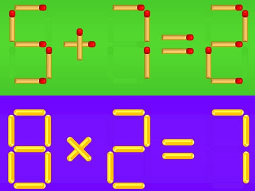 Solve Puzzles with Math Matchsticks