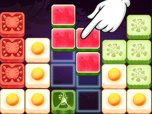 Food Blocks: 10x10 Puzzle Challenge
