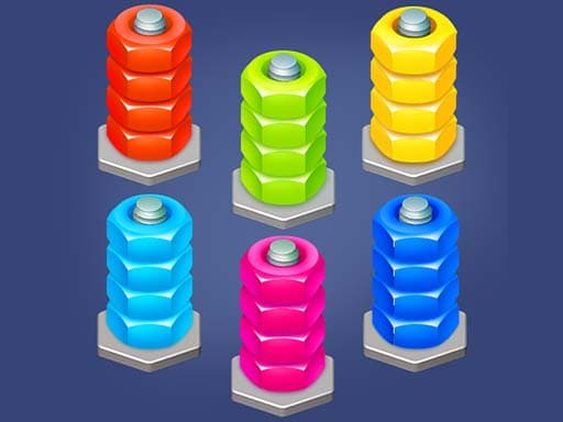 Colorful Nuts & Bolts Puzzle Challenge