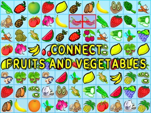 Connect Fruits & Veggies: Puzzle Adventure
