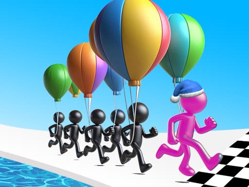 Soar High in 3D Balloon Race
