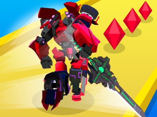 Futuristic Robot Parkour Combat