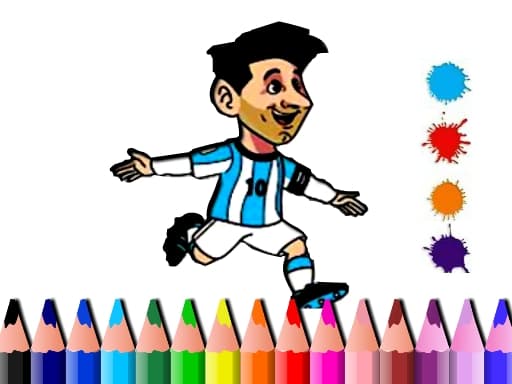 Messi's Artful Football Journey: Color & Create
