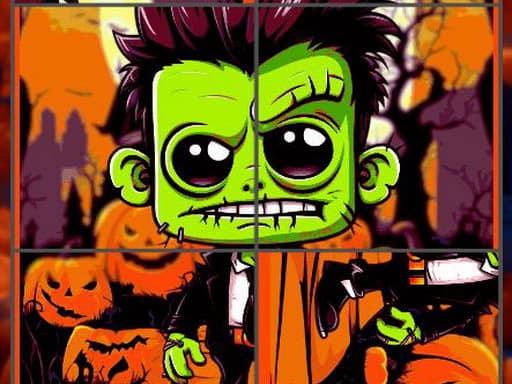 Franky & Vampire: Halloween Puzzle Challenge