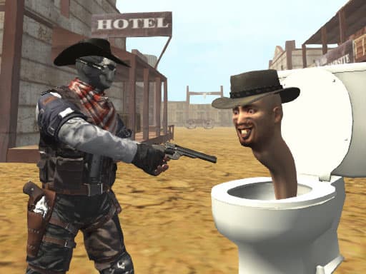 Wild West Showdown: Cowboy vs Skibidi Toilets