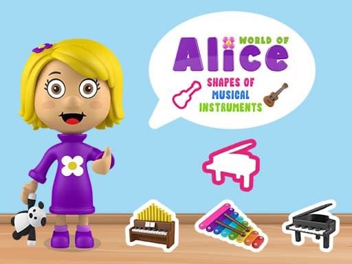 Alice's Musical Journey: Shapes & Sounds