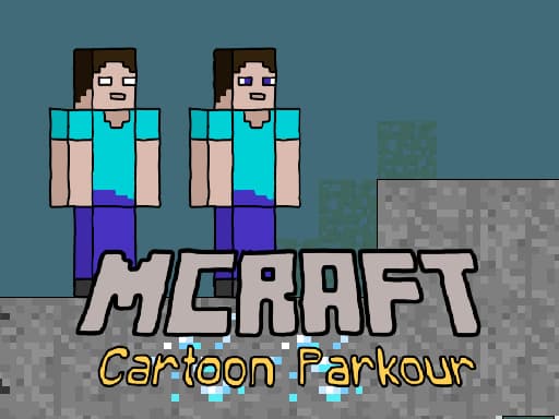 Mcraft Cartoon Parkour: Team Adventure