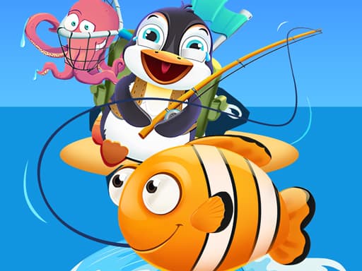 Adorable Penguin Fishing Adventure