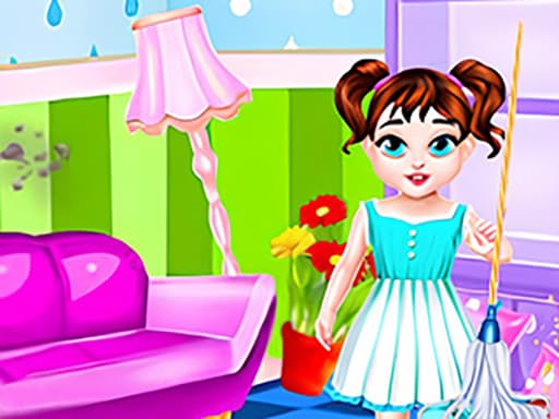 Baby Taylor's Fun House Cleaning Adventure