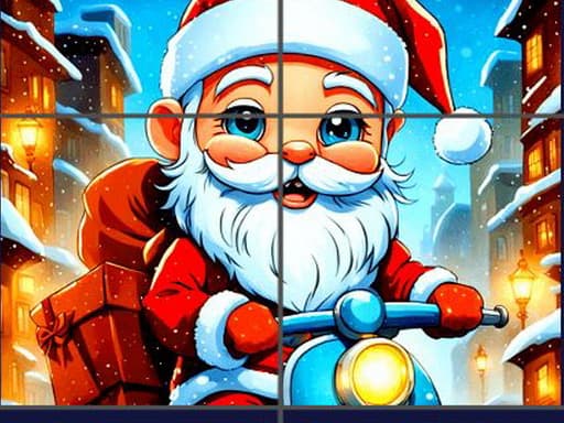 Festive Santa Puzzle: Click & Solve