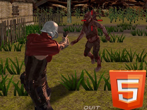 Survive the Zombie Apocalypse: HTML5 Shooter