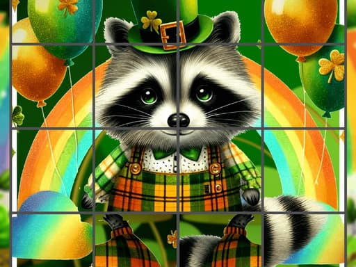 St. Patrick's Puzzle: Happy Animals