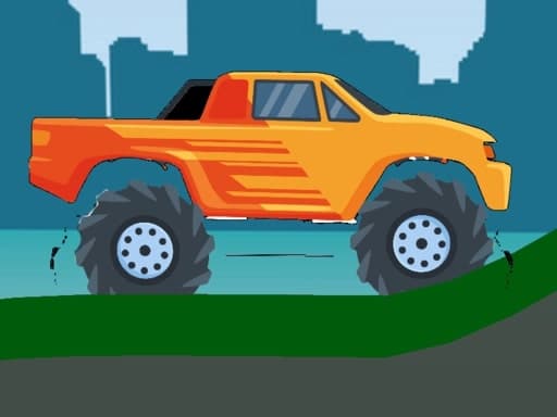 Thrilling 2D Monster Truck Hill Climb