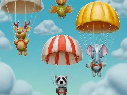 Sky-High Fun with Rowdy Animals